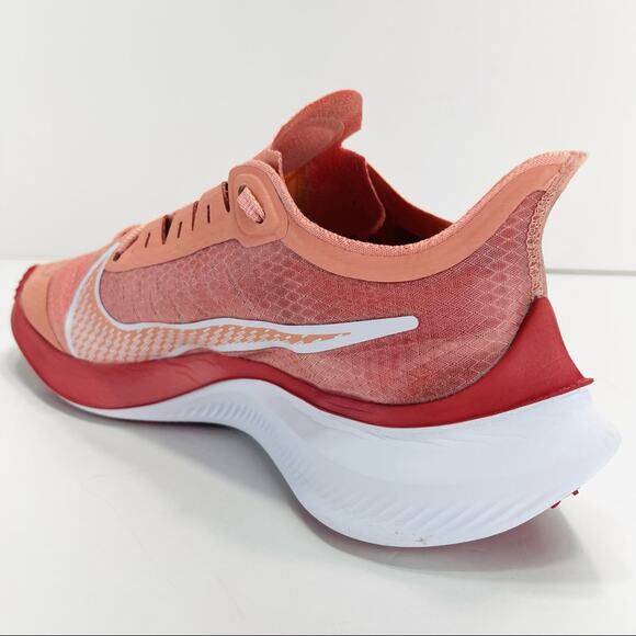 Nike Zoom Gravity Women Size 7.5 Running Shoes Orange & White Low Top Sneakers - Picture 12 of 16